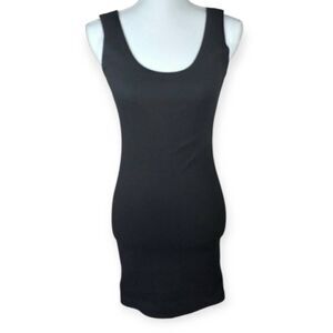 BLACK TANK BODYCON DRESS SZ.5 EUC.